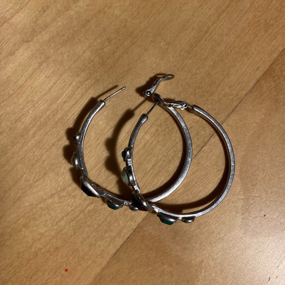 Lia Sophia hoop earring & bracelet set - Picture 4 of 5